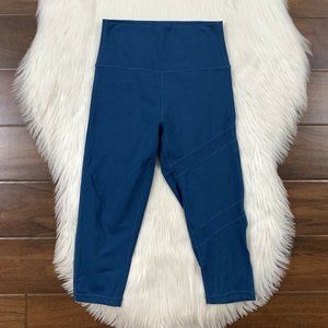 Zyia Size 4 Corsair Blue Brilliant Mesh‎ Hi Rise Crop Legging